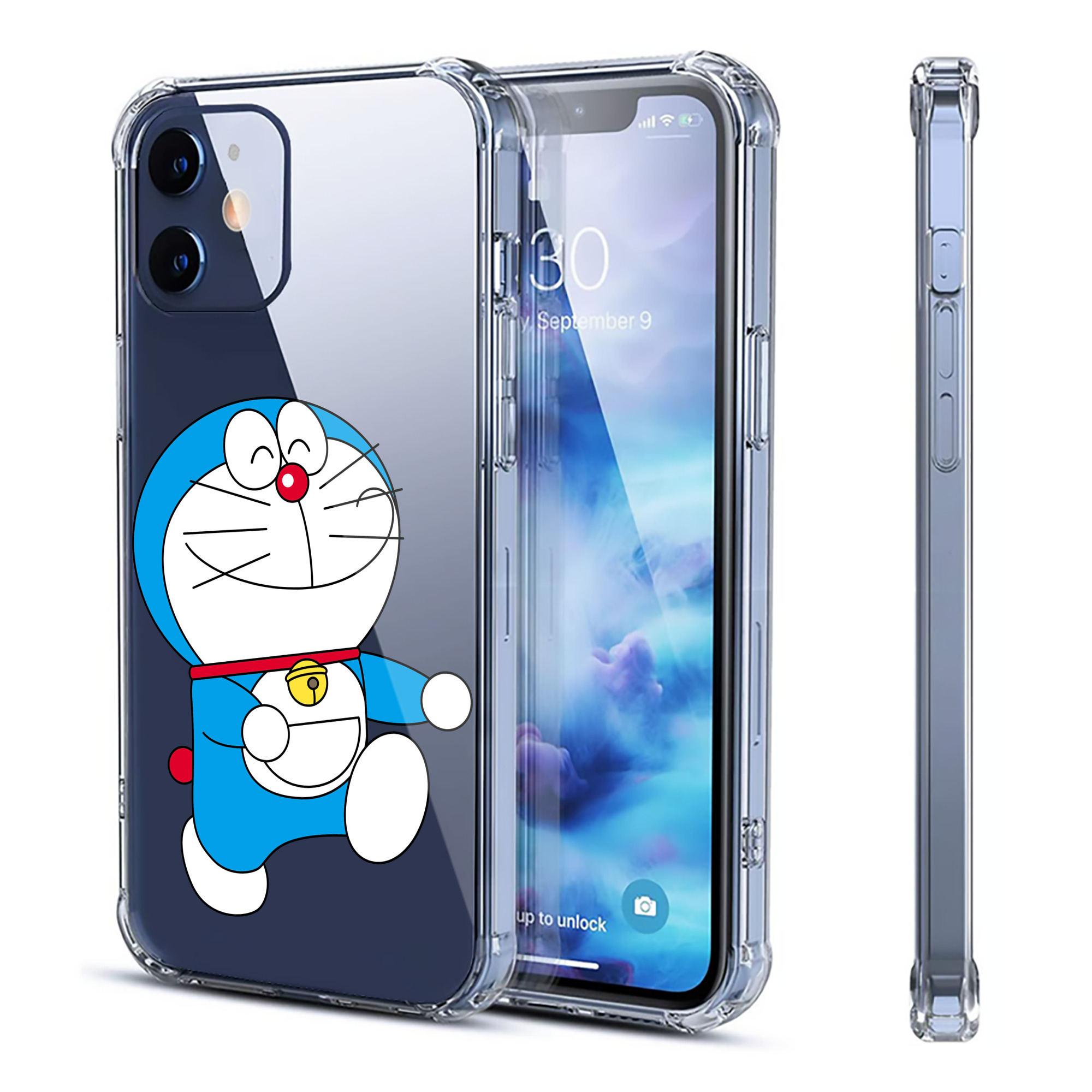 （画像用） ドラえもん Doraemon 【iPhone 12シリーズ対応】透明スマホケース（クリアソフトケース）